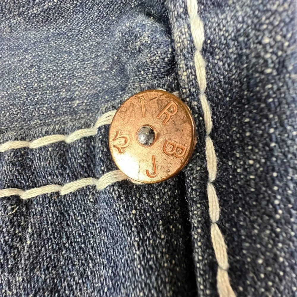 True Religion‎ Joey Super T Jeans Mens 40 Blue Contrast Stitch Made in USA Y2K